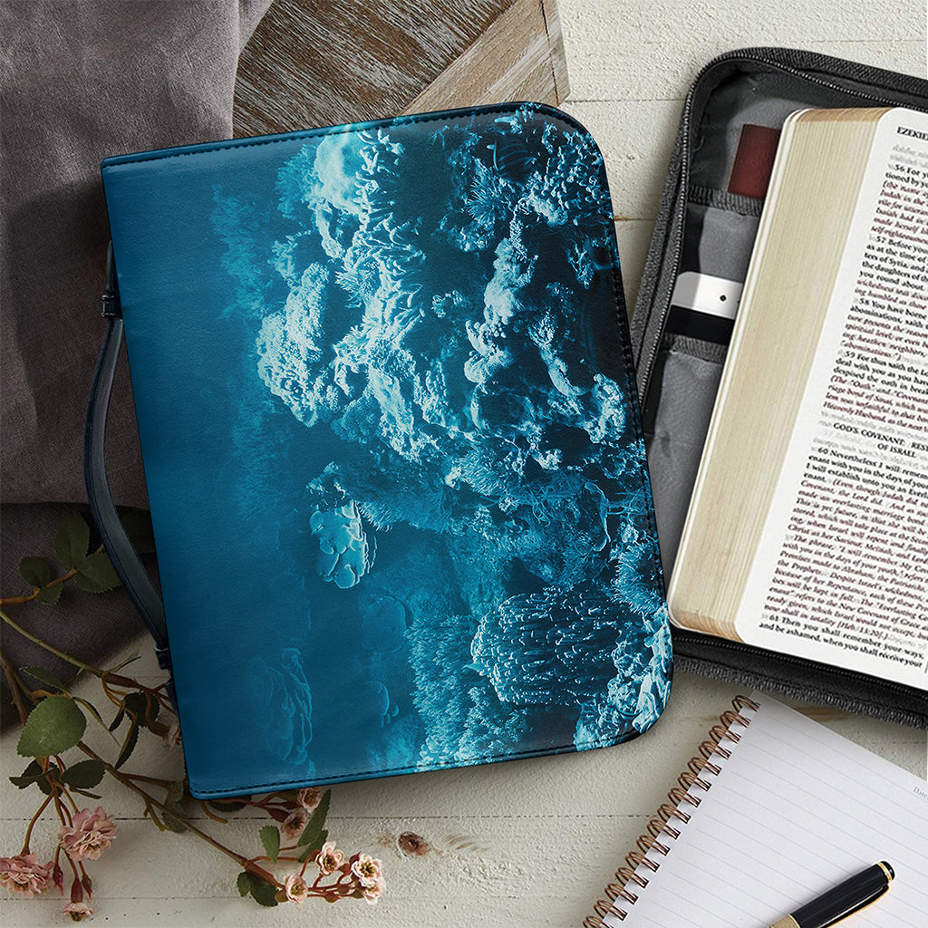 Ocean Underwater Print Leather Bible Cover