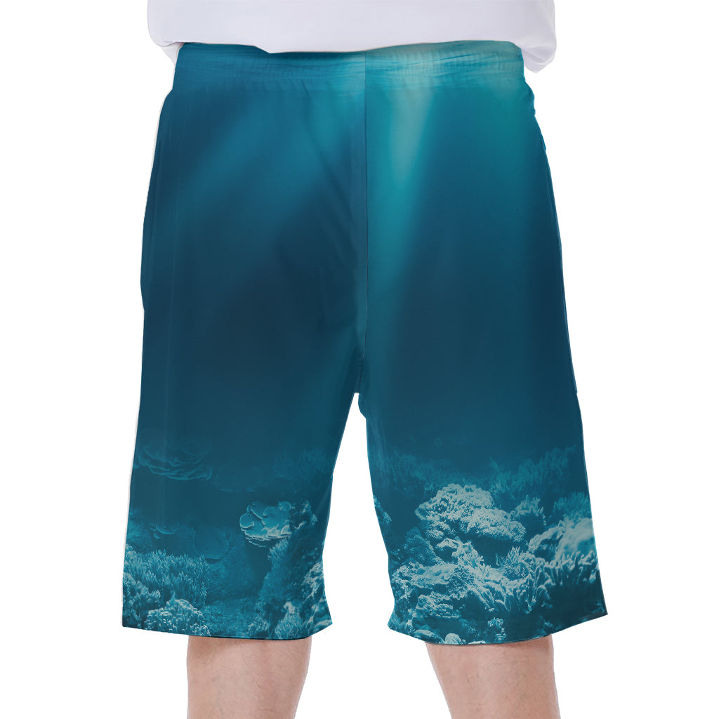 Ocean Underwater Print Men's Beach Shorts