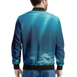 Ocean Underwater Print Men's Bomber Jacket