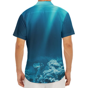 Ocean Underwater Print Men's Deep V-Neck Shirt