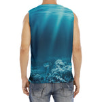 Ocean Underwater Print Men's Fitness Tank Top