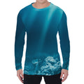 Ocean Underwater Print Men's Long Sleeve T-Shirt