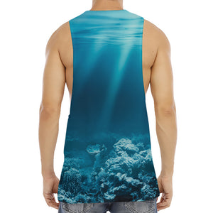 Ocean Underwater Print Men's Muscle Tank Top