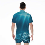 Ocean Underwater Print Men's Rompers