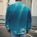 Ocean Underwater Print Men's Shirt Jacket