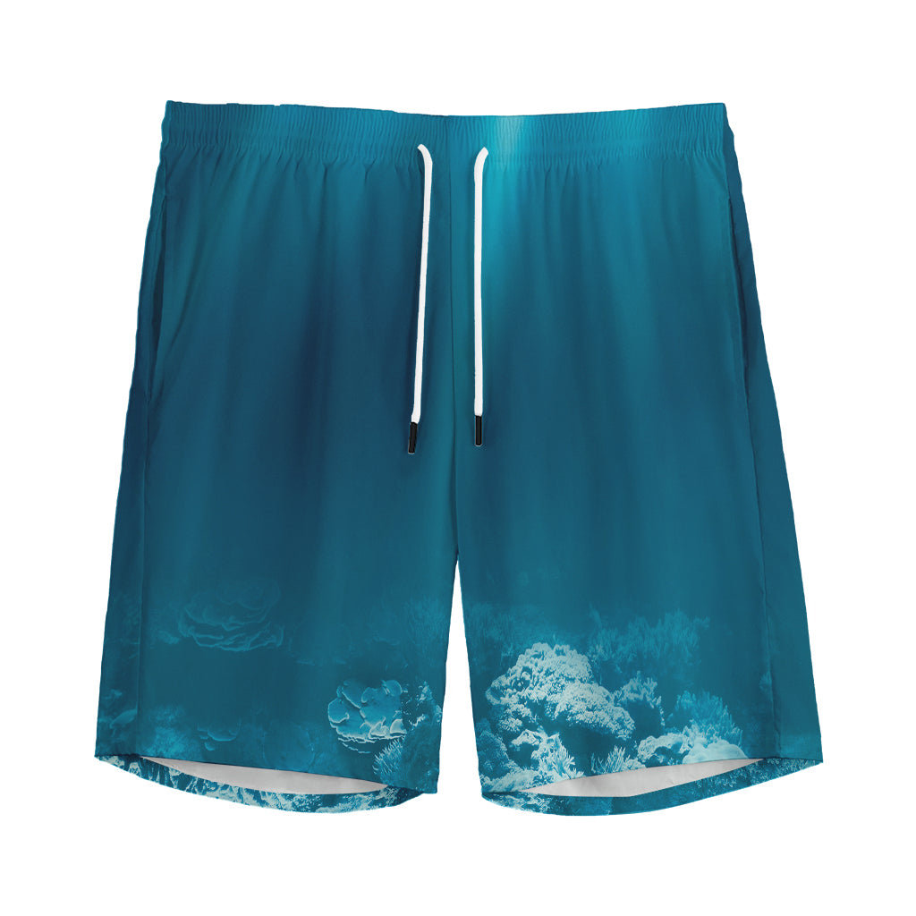 Ocean Underwater Print Men's Sports Shorts