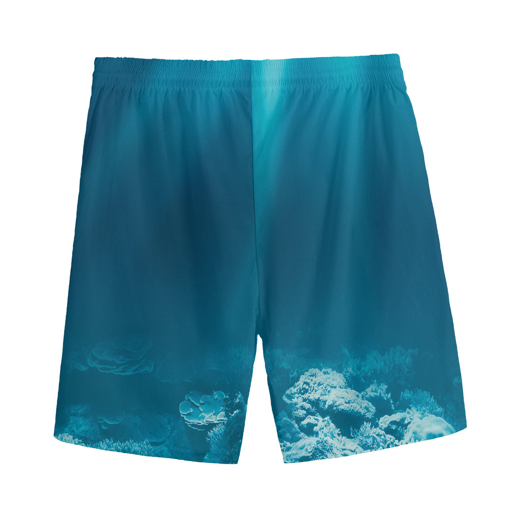 Ocean Underwater Print Men's Sports Shorts