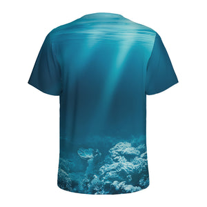 Ocean Underwater Print Men's Sports T-Shirt