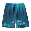 Ocean Underwater Print Men's Swim Trunks