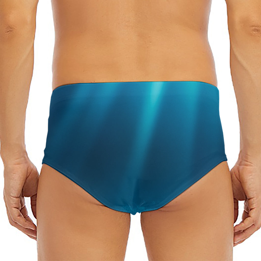 Ocean Underwater Print Men's Triangle Swim Briefs