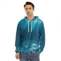 Ocean Underwater Print Men's Velvet Pullover Hoodie