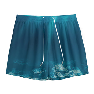 Ocean Underwater Print Mesh Shorts