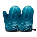Ocean Underwater Print Oven Mitts
