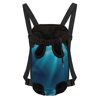 Ocean Underwater Print Pet Carrier Backpack