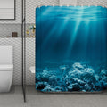 Ocean Underwater Print Polyester Shower Curtain