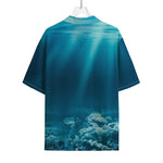 Ocean Underwater Print Rayon Hawaiian Shirt