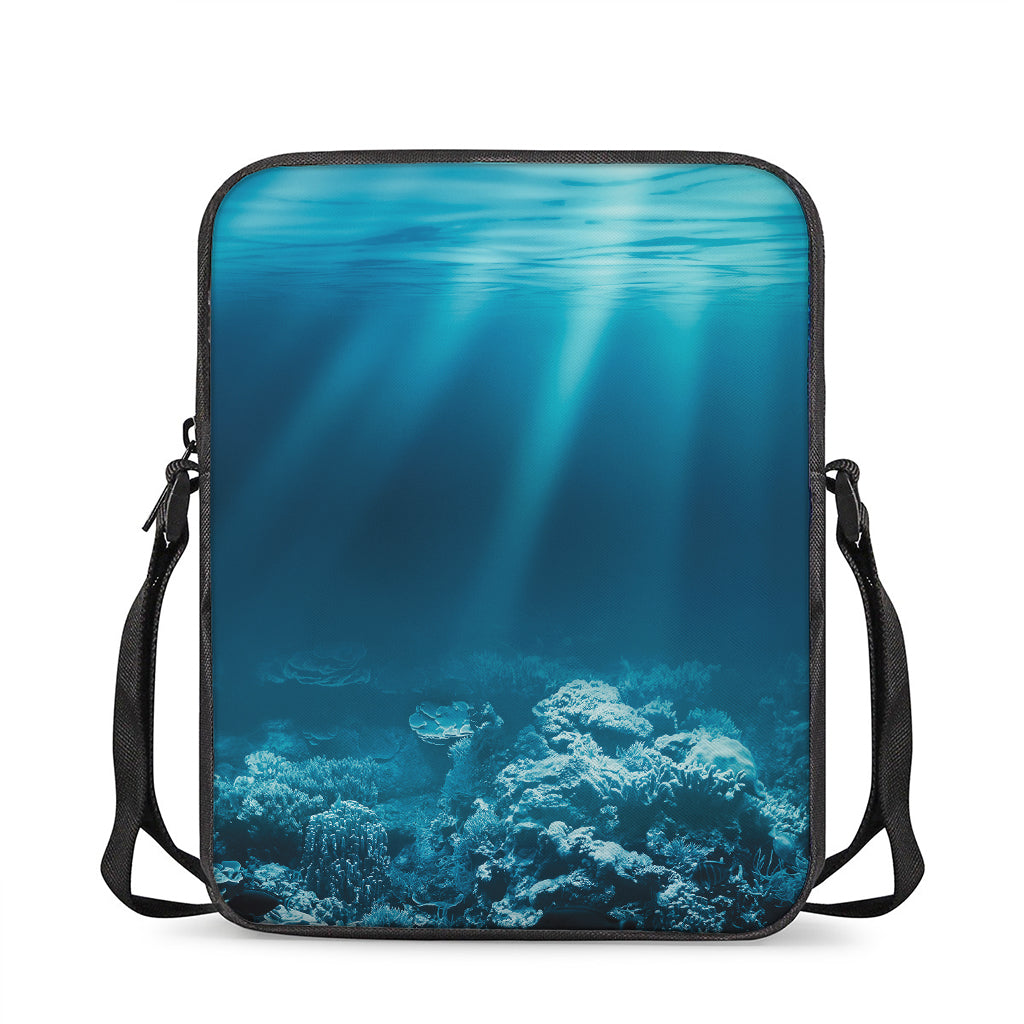 Ocean Underwater Print Rectangular Crossbody Bag