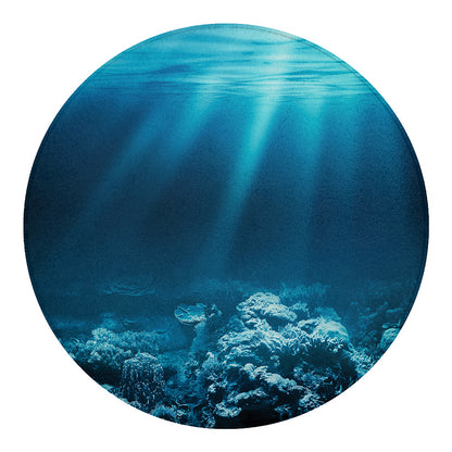 Ocean Underwater Print Round Blanket