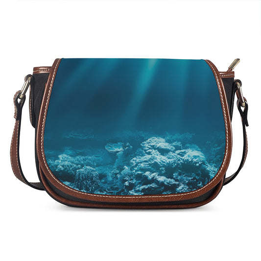Ocean Underwater Print Saddle Bag