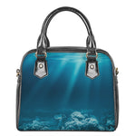 Ocean Underwater Print Shoulder Handbag