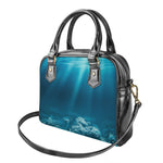 Ocean Underwater Print Shoulder Handbag