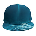 Ocean Underwater Print Snapback Cap
