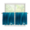 Ocean Underwater Print Tier Curtains