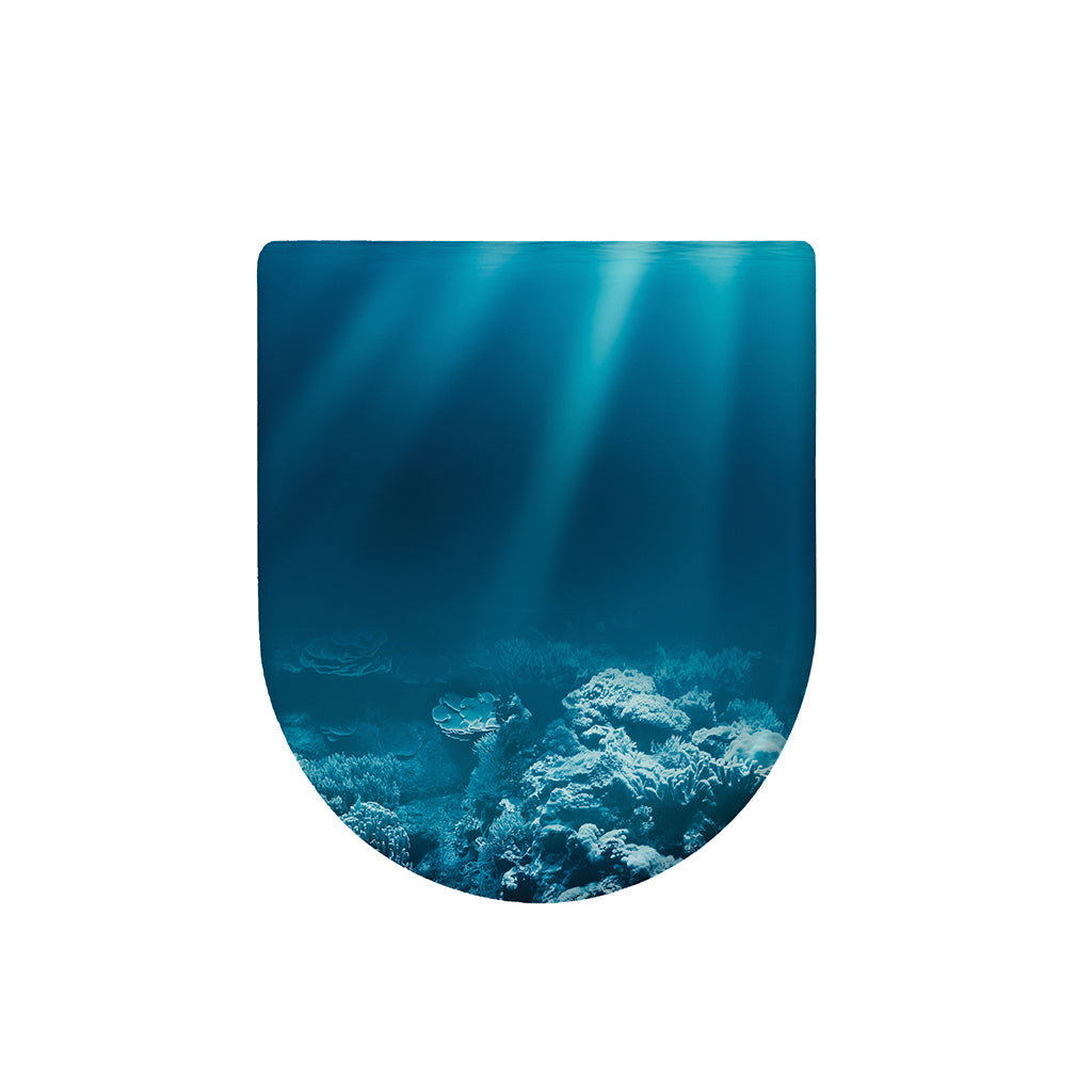 Ocean Underwater Print Toilet Lid Cover