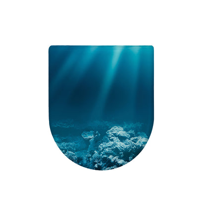 Ocean Underwater Print Toilet Lid Cover