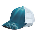Ocean Underwater Print White Mesh Trucker Cap