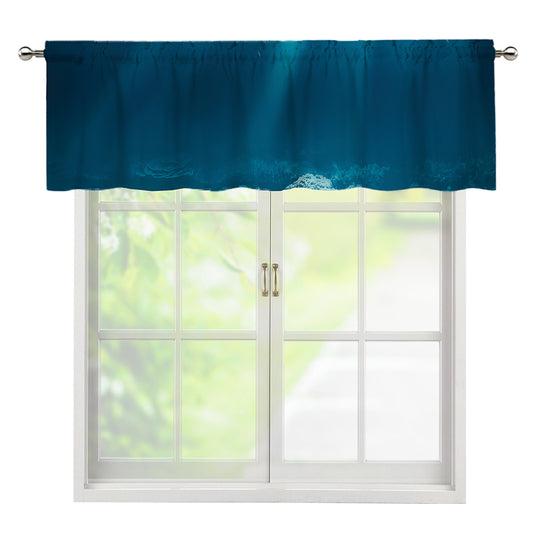Ocean Underwater Print Window Valance