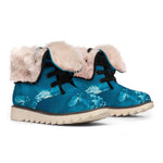 Ocean Underwater Print Winter Boots