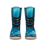 Ocean Underwater Print Winter Boots