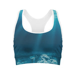 Ocean Underwater Print Women's Sports Bra