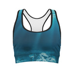 Ocean Underwater Print Women's Sports Bra