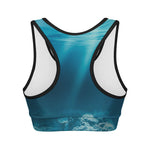 Ocean Underwater Print Women's Sports Bra
