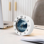 Ocean Wave Print Alarm Clock