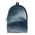 Ocean Wave Print School Backpack
