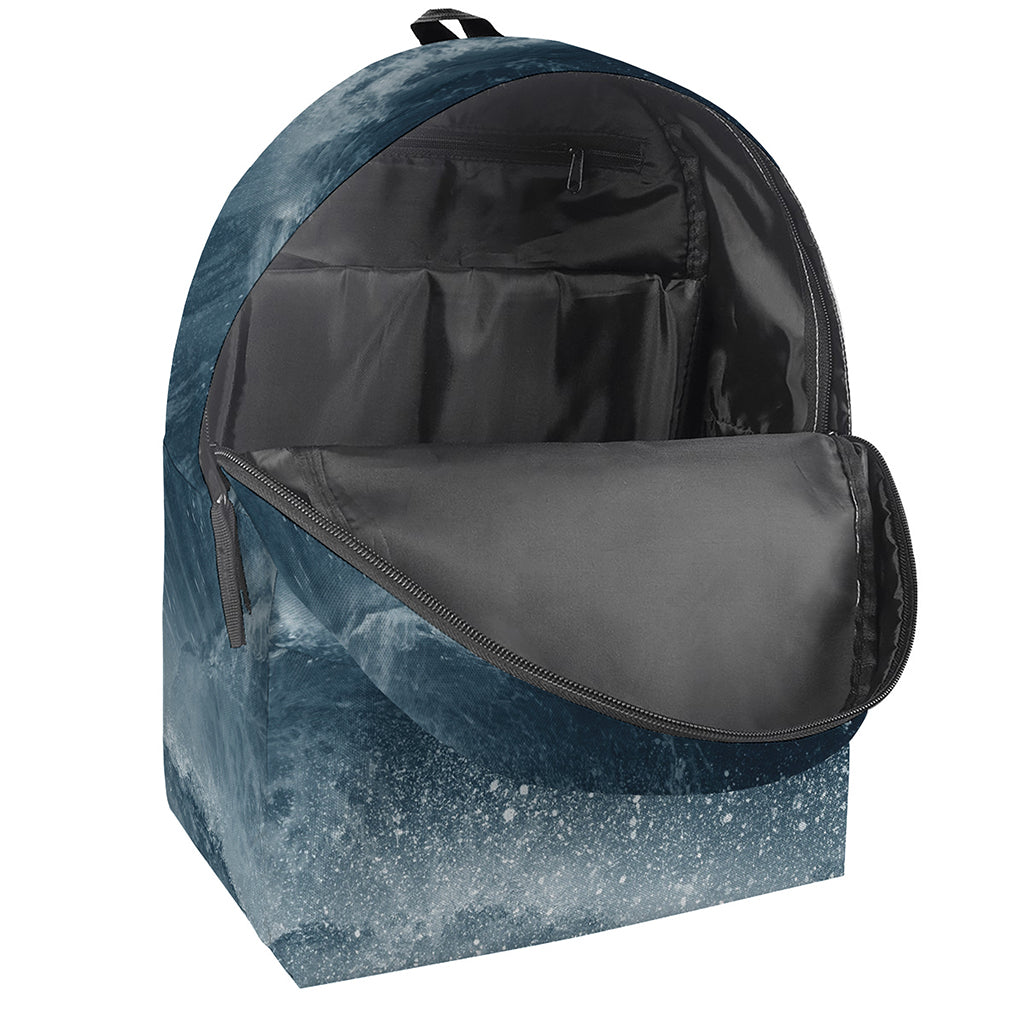 Ocean Wave Print Backpack