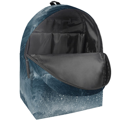 Ocean Wave Print Backpack