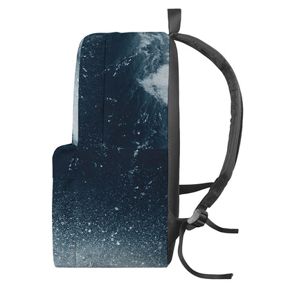 Ocean Wave Print Backpack