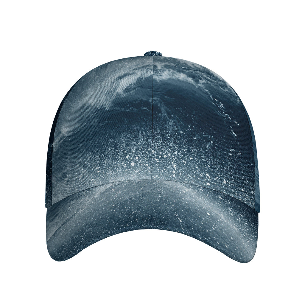 Ocean Wave Print Baseball Cap