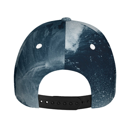 Ocean Wave Print Baseball Cap