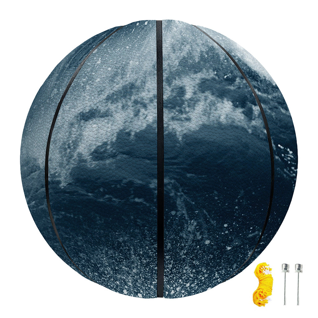 Ocean Wave Print Basketball