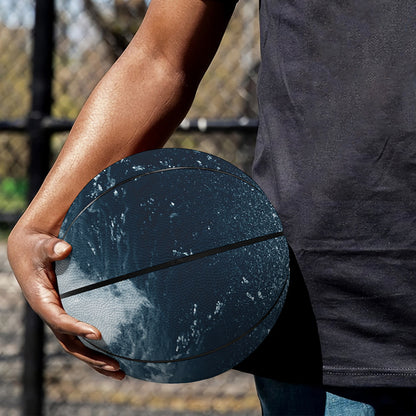 Ocean Wave Print Basketball