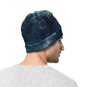 Ocean Wave Print Beanie