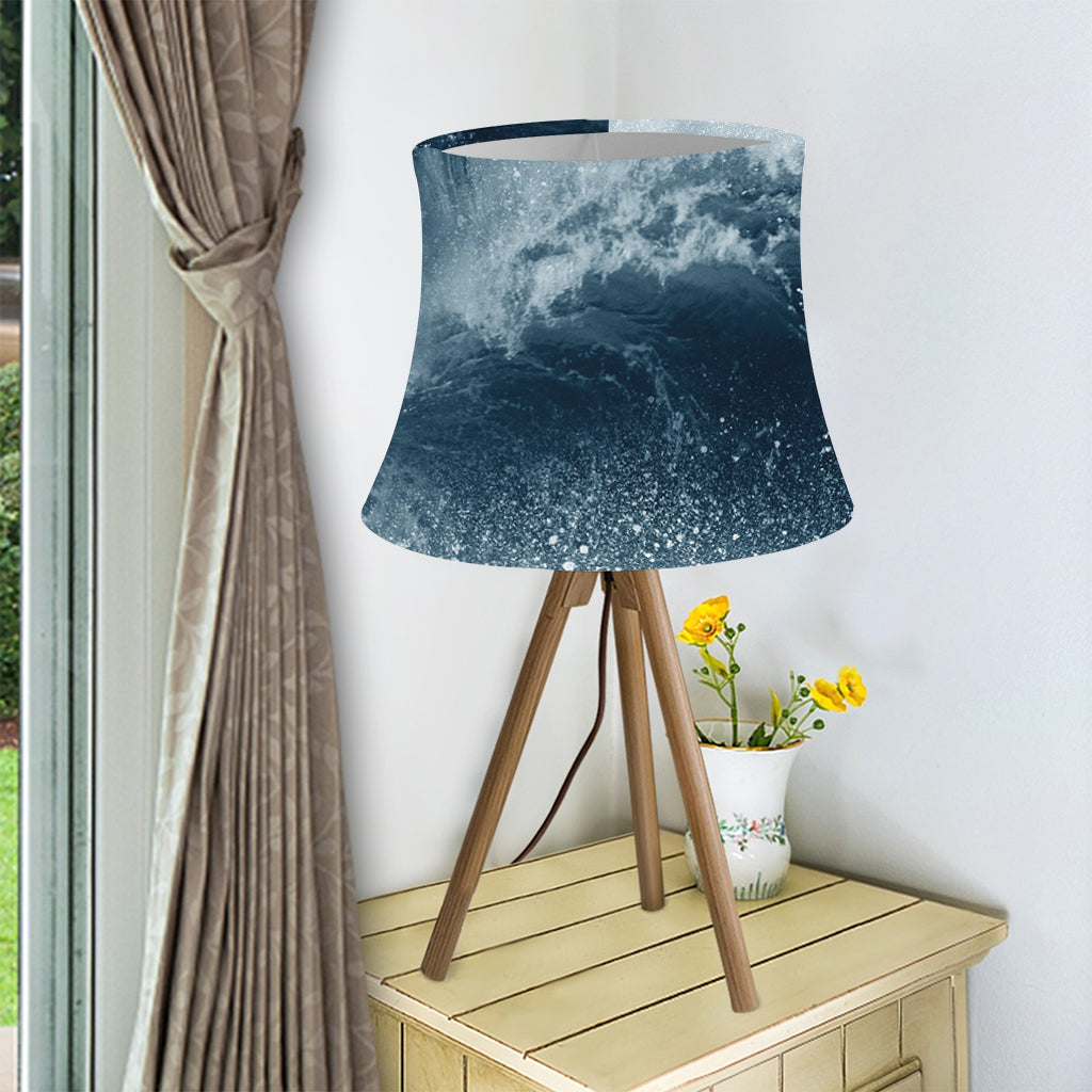 Ocean Wave Print Bell Lamp Shade