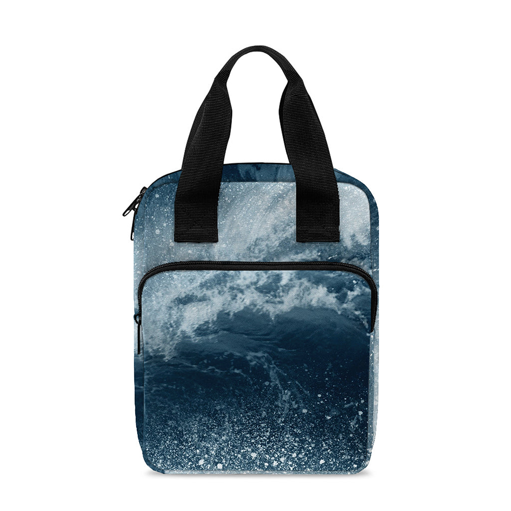 Ocean Wave Print Bible Tote Bag