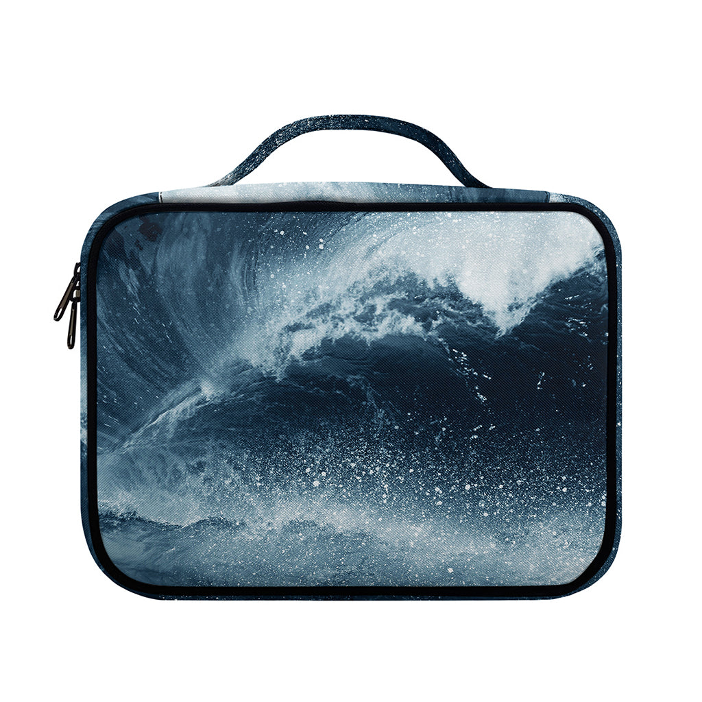 Ocean Wave Print Briefcase Bible Bag