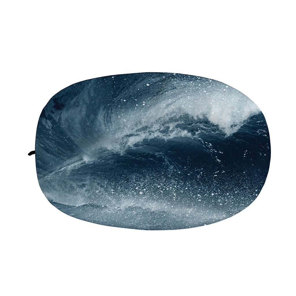 Ocean Wave Print Car Side Mirror Covers